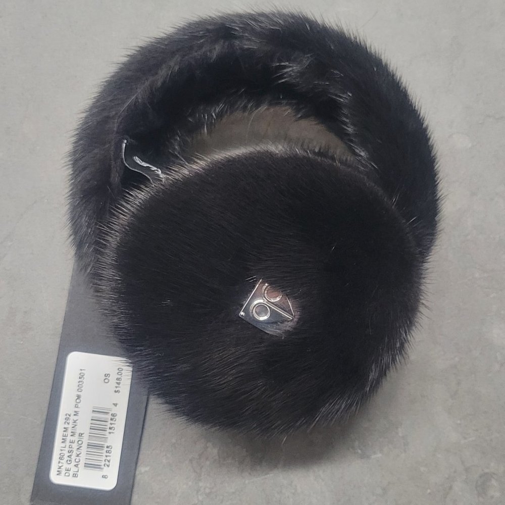 Moose knuckles real mink fur earmuffs NWT